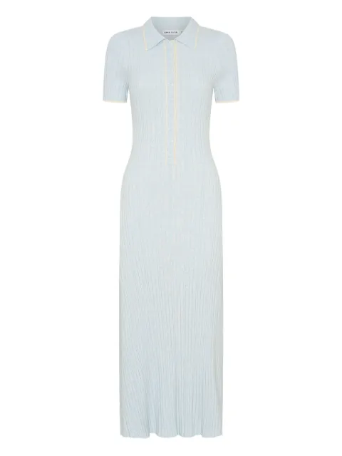 Anna Quan Penelope ribbed polo dress