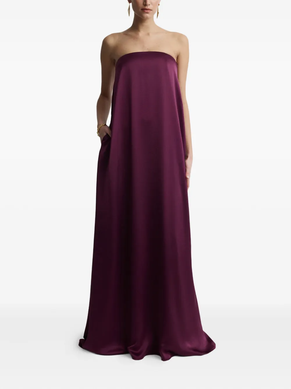 Anna Quan Strapless maxi-jurk - Paars