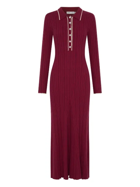 Anna Quan Angelina ribbed polo-neck dress