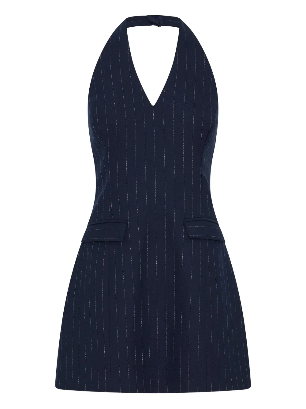 Anna Quan Pia pinstriped halterneck dress | Blue | Image 1
