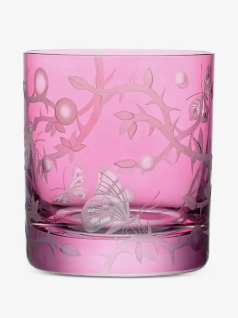 Artel  Flights of Fantasy butterfly-embellished glass tumbler