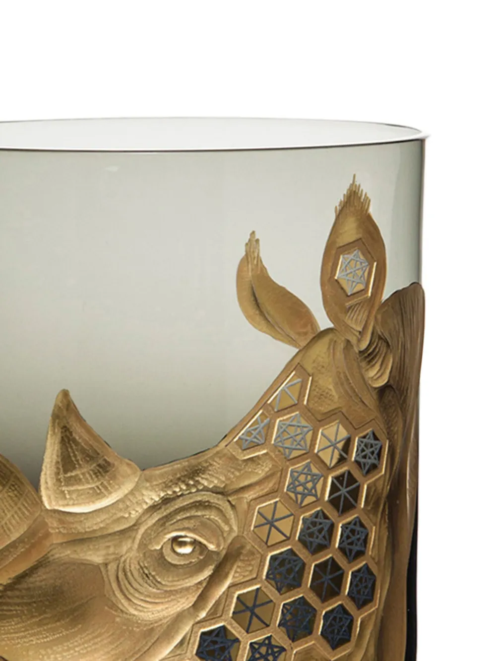 Artel African Safari rhino-head geometric glass | Glassware | Image 2