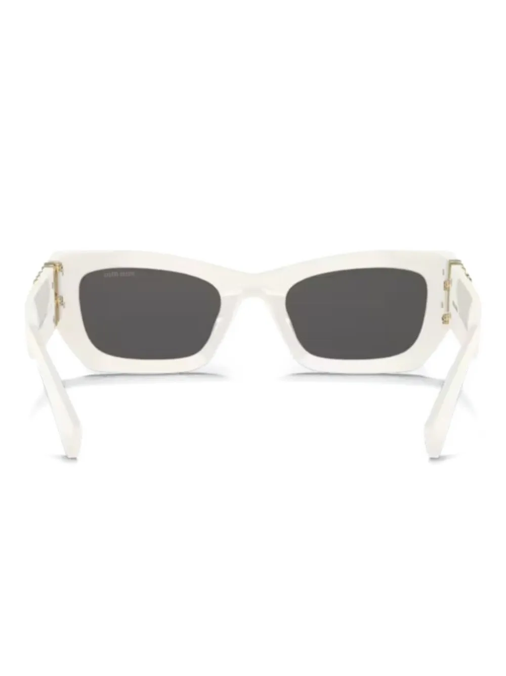 Miu Eyewear 09WS logo-plaqusunglasses Wit