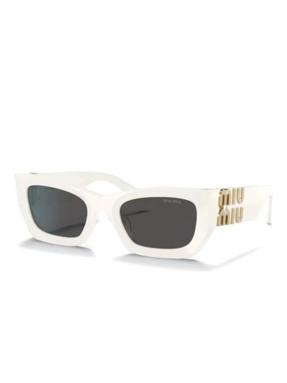 Miu Eyewear 09WS logo-plaqusunglasses Wit