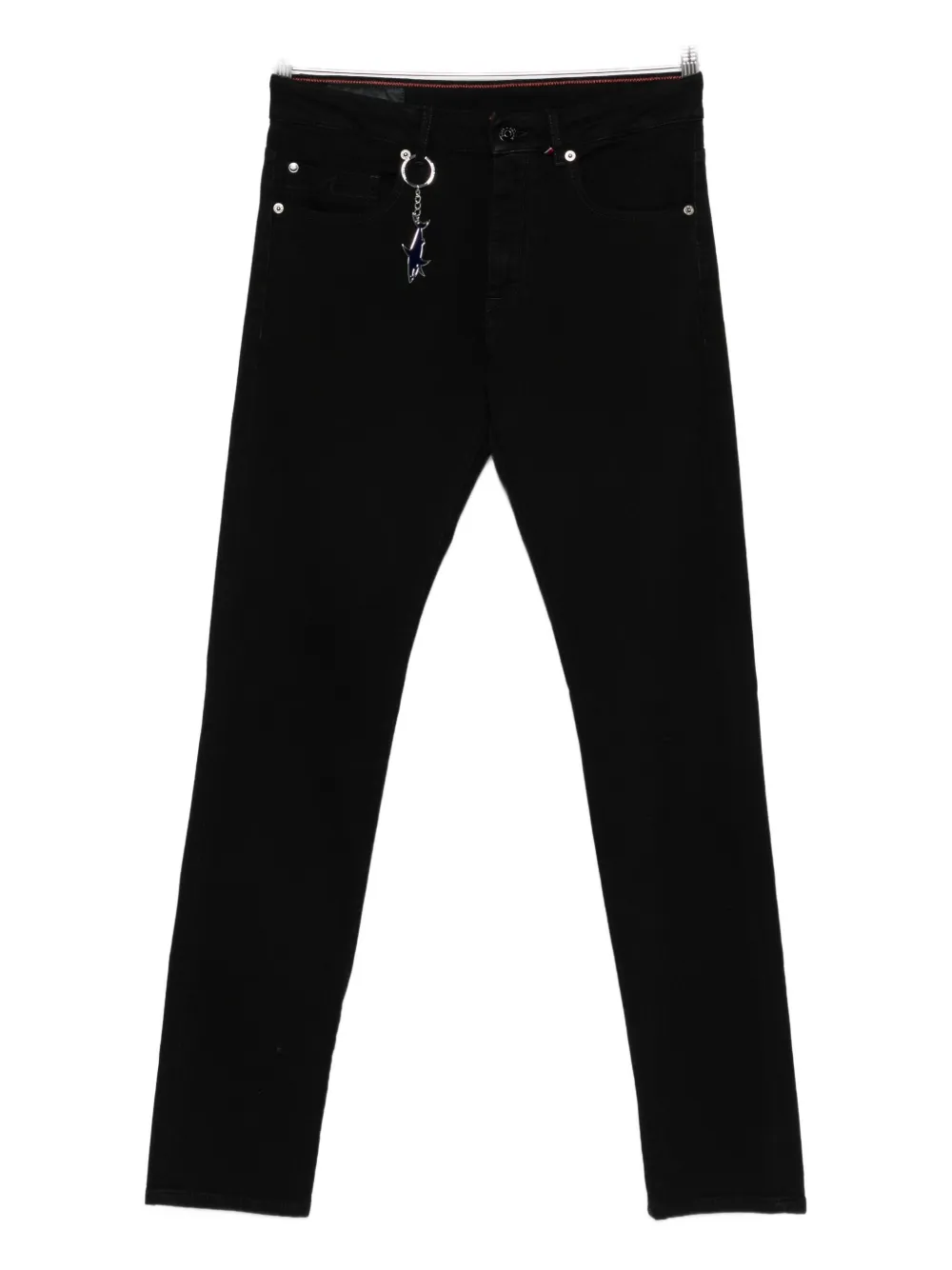 Paul & Shark Key-chain Detail Trousers In Black