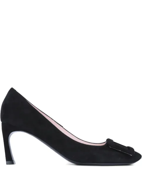 Roger Vivier 70mm buckle-embellished suede pumps