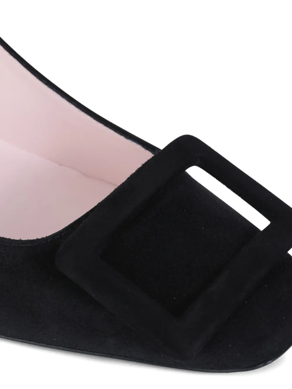 70mm Buckle-Embellished Suede Pumps