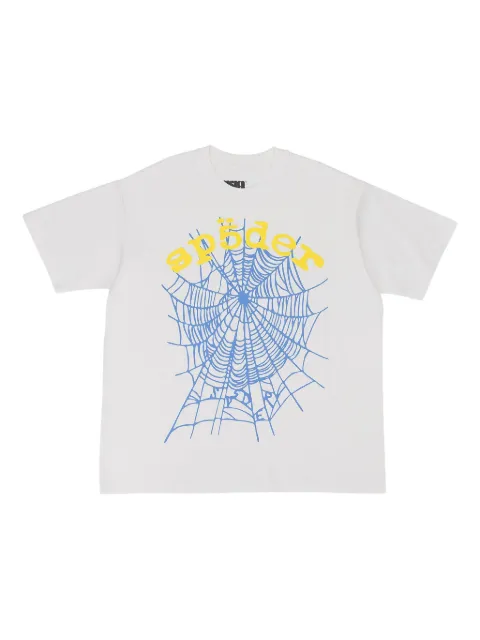 SP5DER spider web logo T-shirt