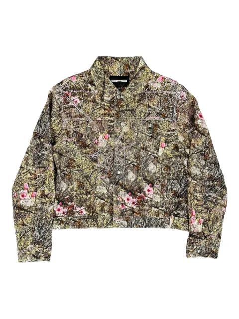 SP5DER floral-print trucker jacket