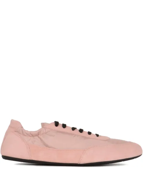 Prada Collapse lace-up suede sneakers