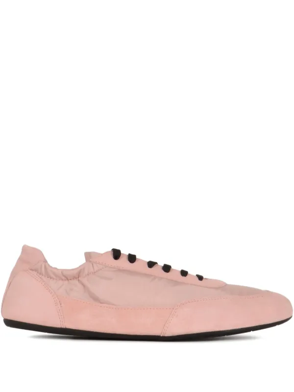 スニーカー PRADA Pink Re-Nylon And Suede Collapse Sneakers Peach Collapse Re-Nylon and suede sneakers | PRADA