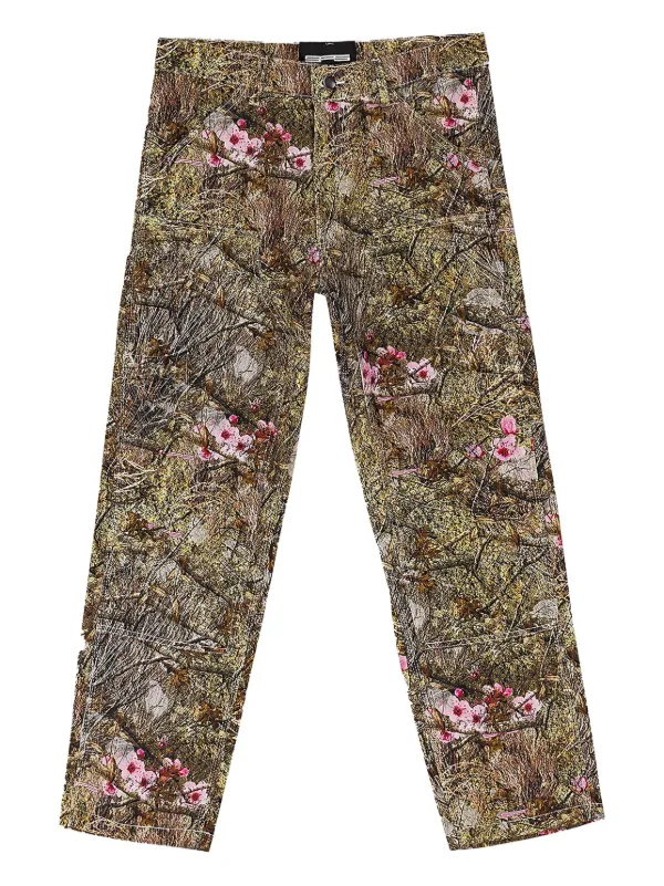 SP5DER Floral Camouflage Jeans | Green | FARFETCH