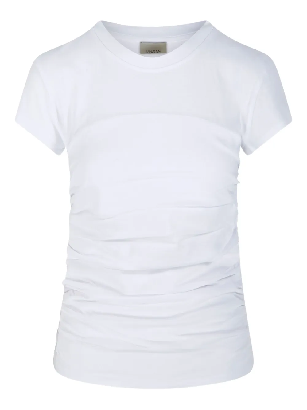 MARANT ÉTOILE gathered short-sleeve T-shirt | White | Image 1
