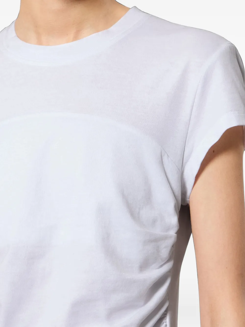 ISABEL MARANT T-shirt met gesmockte mouwen Wit