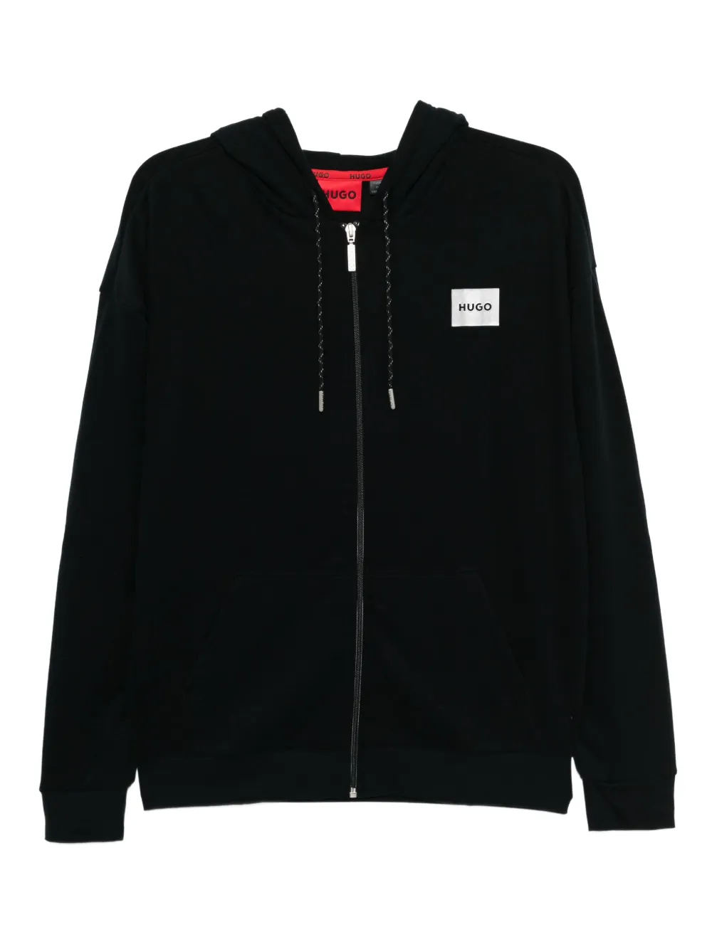 HUGO Sweater met logoprint Zwart