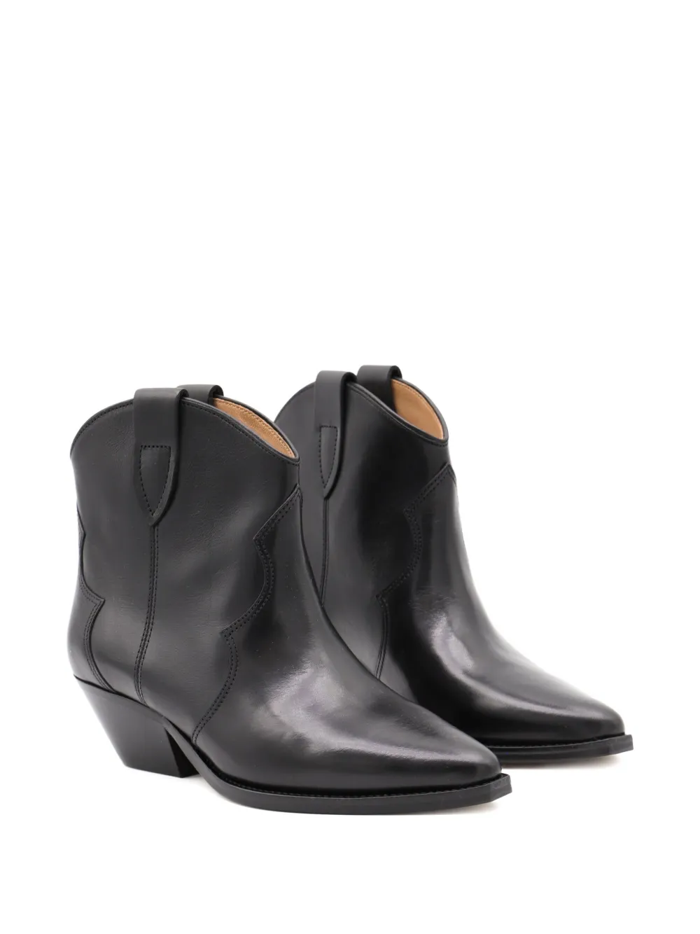 ISABEL MARANT leather cowboy boots Black