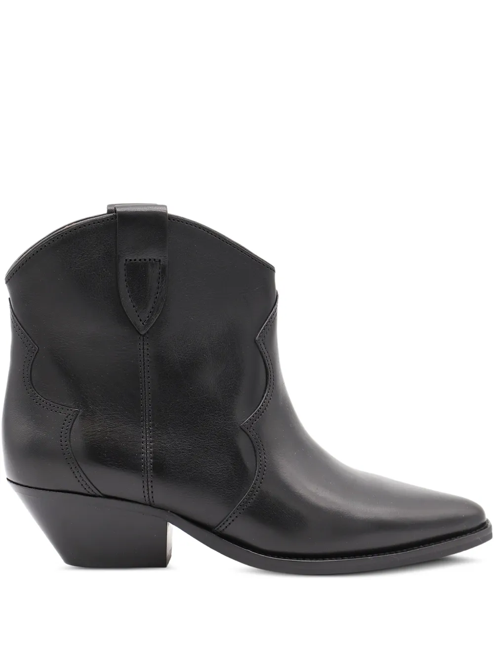ISABEL MARANT Leren cowboylaarzen Zwart