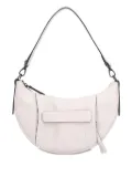 Longchamp crescent-shaped leather shoulder bag - White