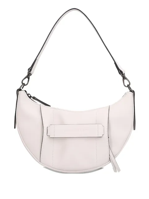 Longchamp crescent-shaped leather shoulder bag