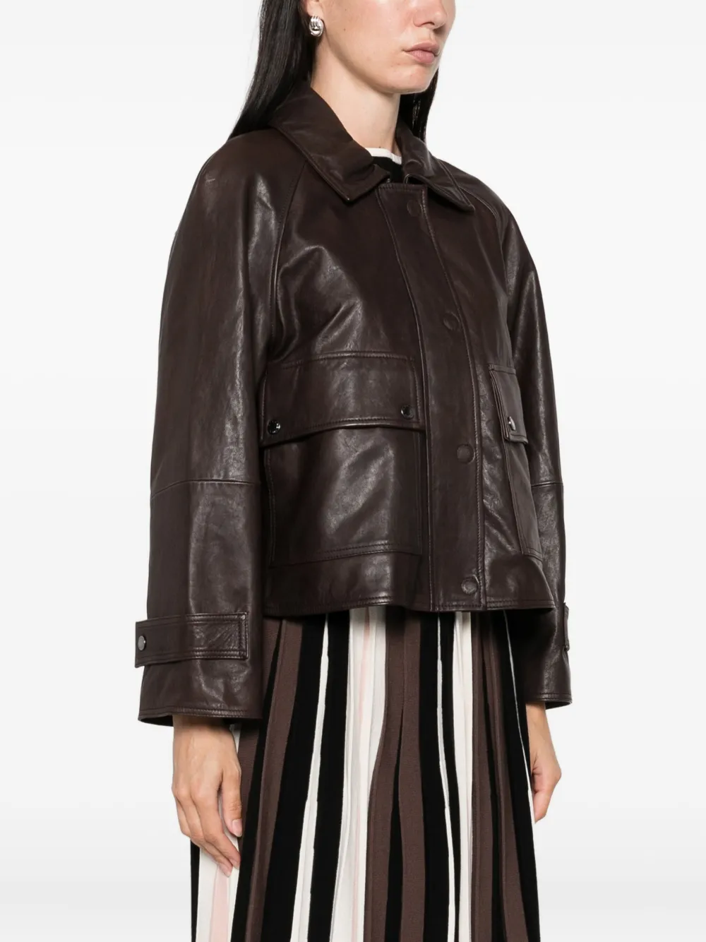 Weekend Max Mara Jack met klepzakken Bruin