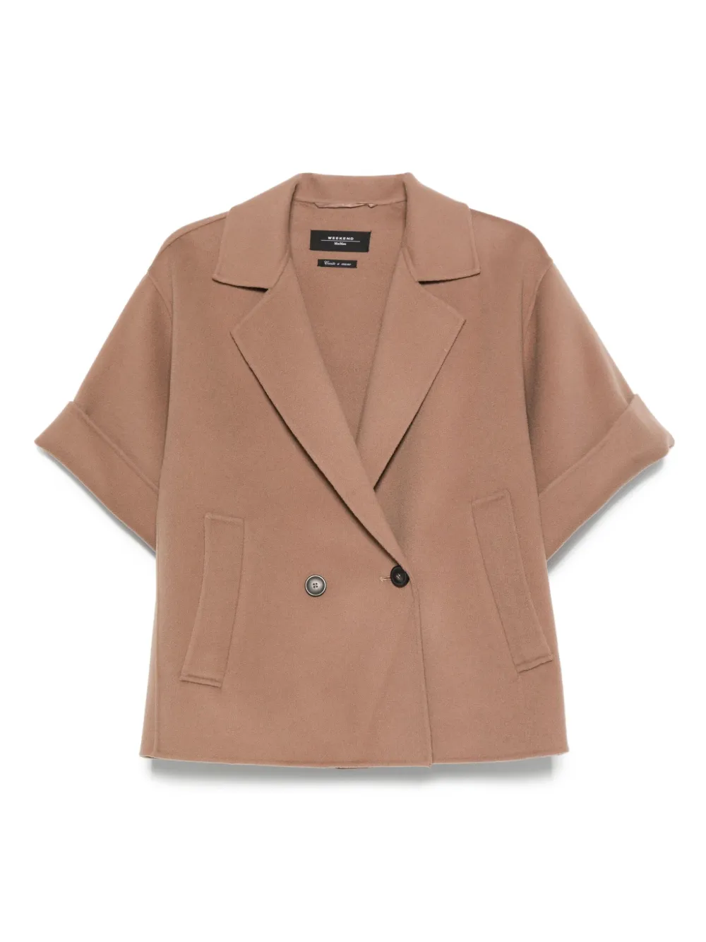 Max Mara ショートスリーブ ウールコート - ブラウン Max Mara ショートスリーブ ウールコート - ブラウン