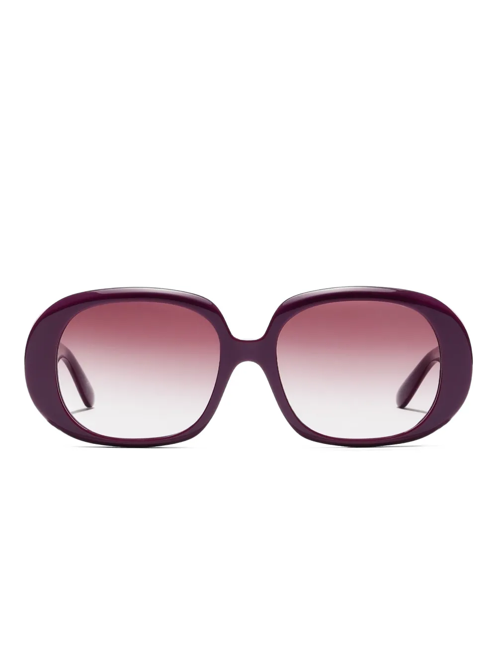 oval-frame sunglasses