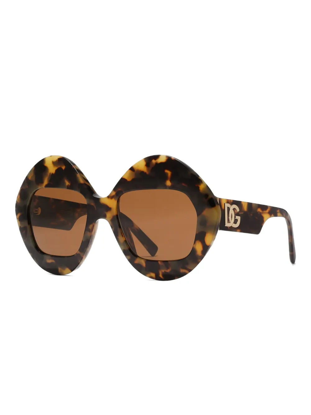 Dolce & Gabbana Eyewear logo-plaque sunglasses - Bruin