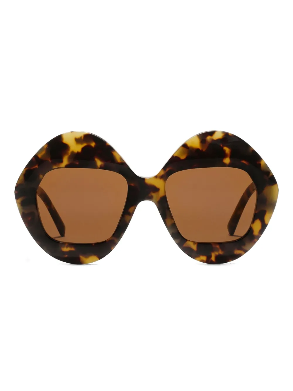 Dolce & Gabbana Eyewear logo-plaque sunglasses - Marrone