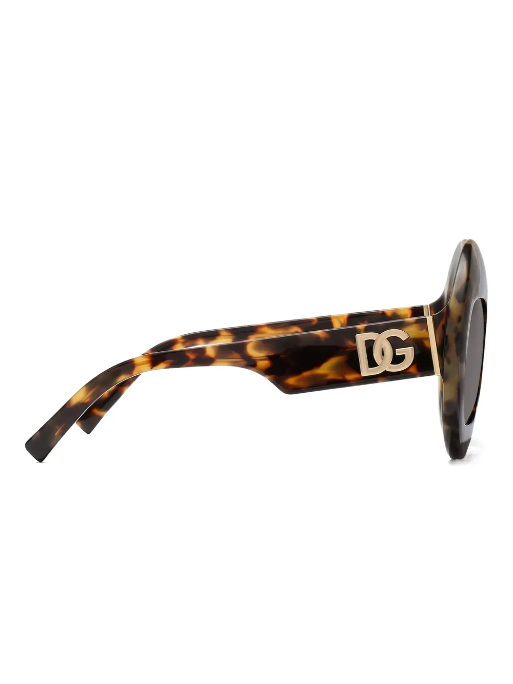 Dolce & Gabbana Eyewear Zonnebril met logoplakkaat Bruin