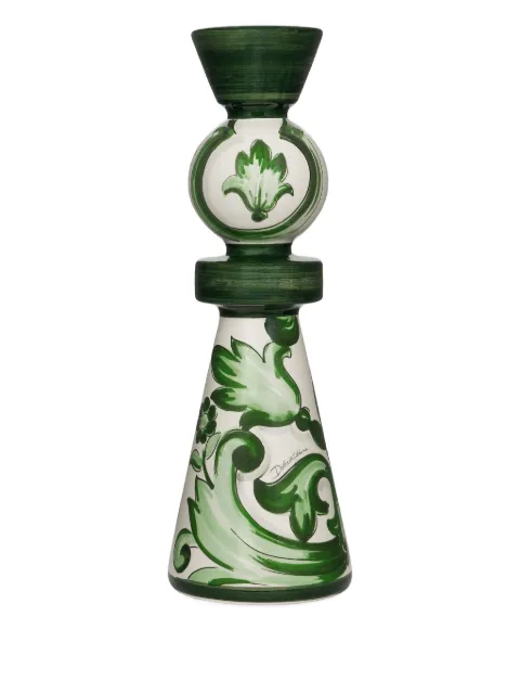 Dolce & Gabbana large floral-print candle holder