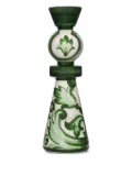 Dolce & Gabbana large floral-print candle holder - Green