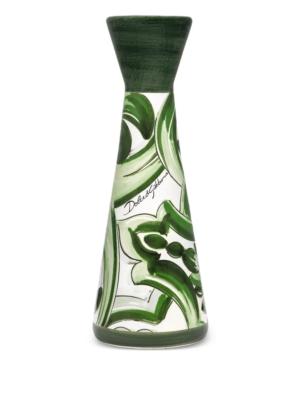 Dolce & Gabbana medium printed candle holder | Green | Image 1