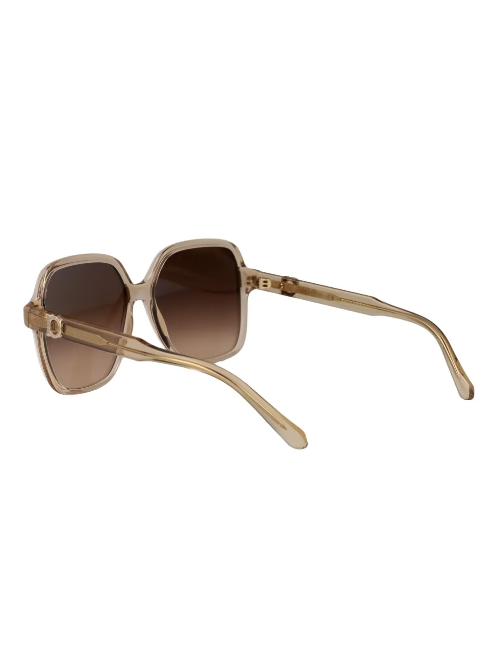Ferragamo Eyewear Zonnebril met vierkant montuur Beige