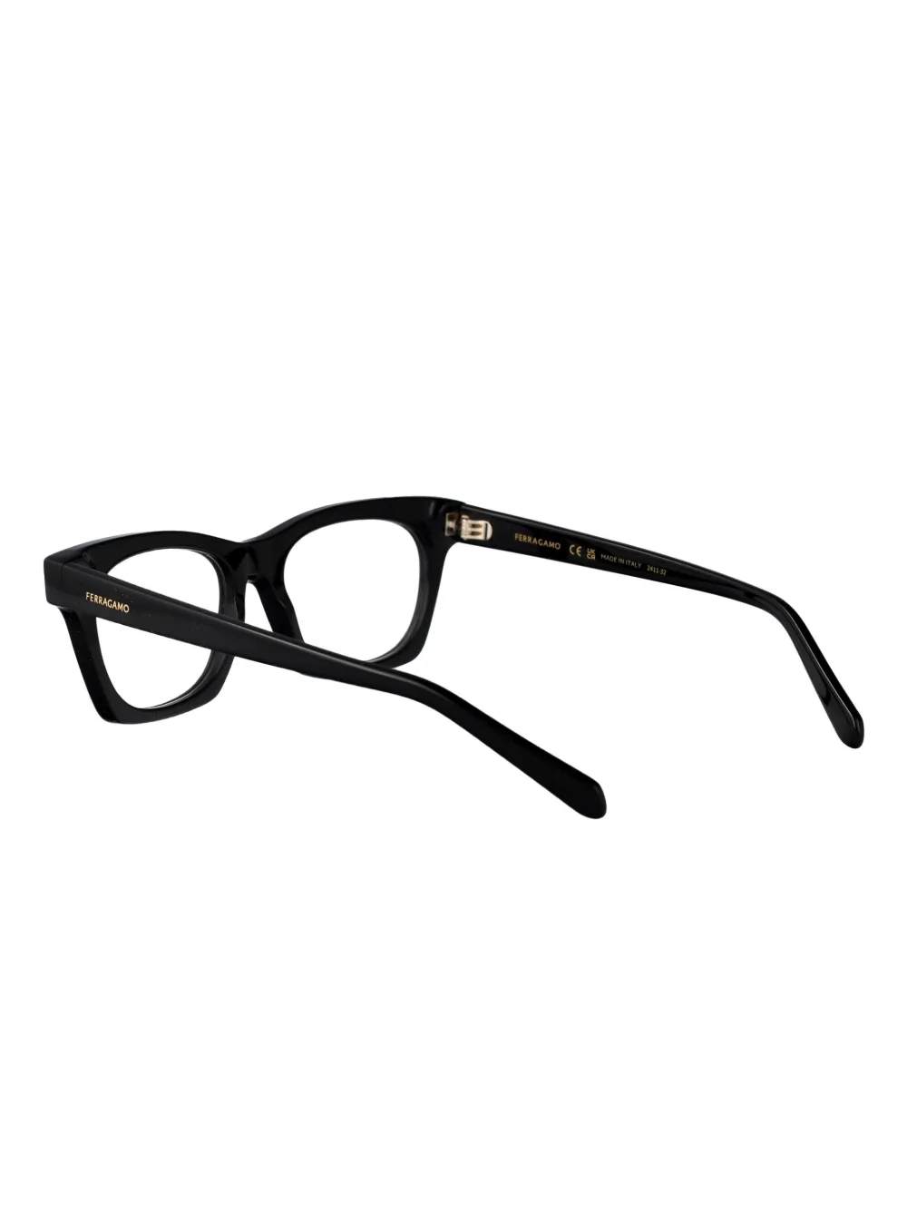 Ferragamo Eyewear rectangle-frame glasses Zwart