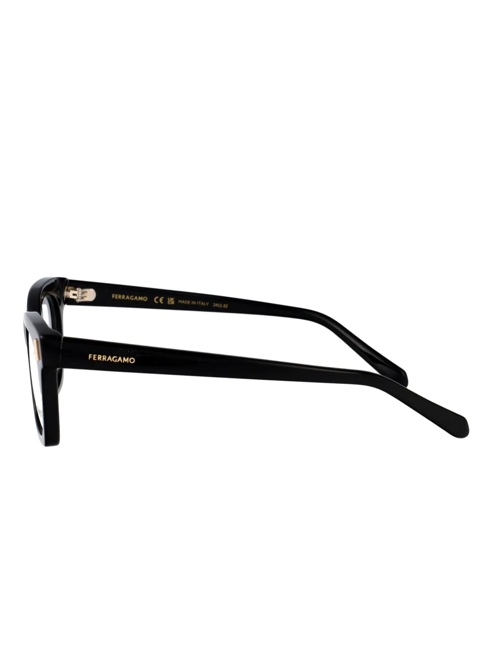  Ferragamo Eyewear Rectangle-frame Glasses - Black 
