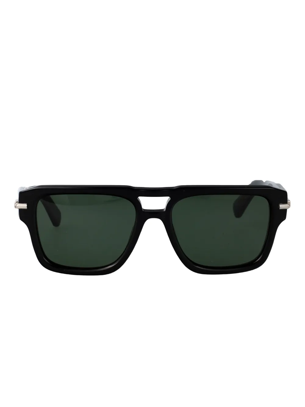Ferragamo Eyewear Zonnebril met vierkant montuur Zwart