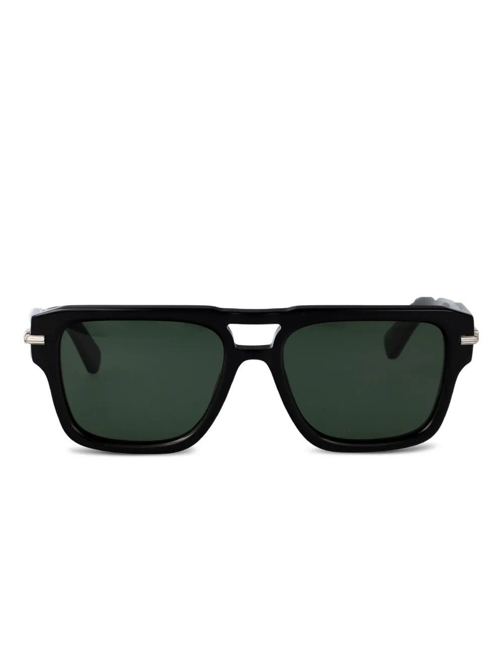 Ferragamo Eyewear Zonnebril met vierkant montuur Zwart