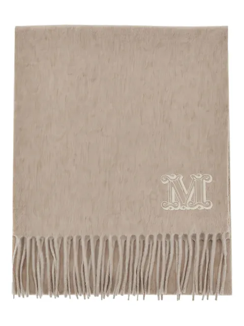 Max Mara Sjaal met geborduurd monogram