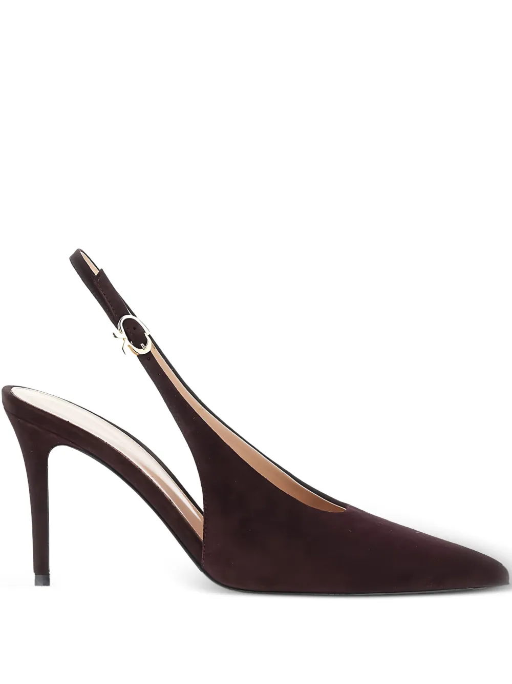 Gianvito Rossi 85MM Robbie slingback pointed-toe pumps | Brown | Image 1
