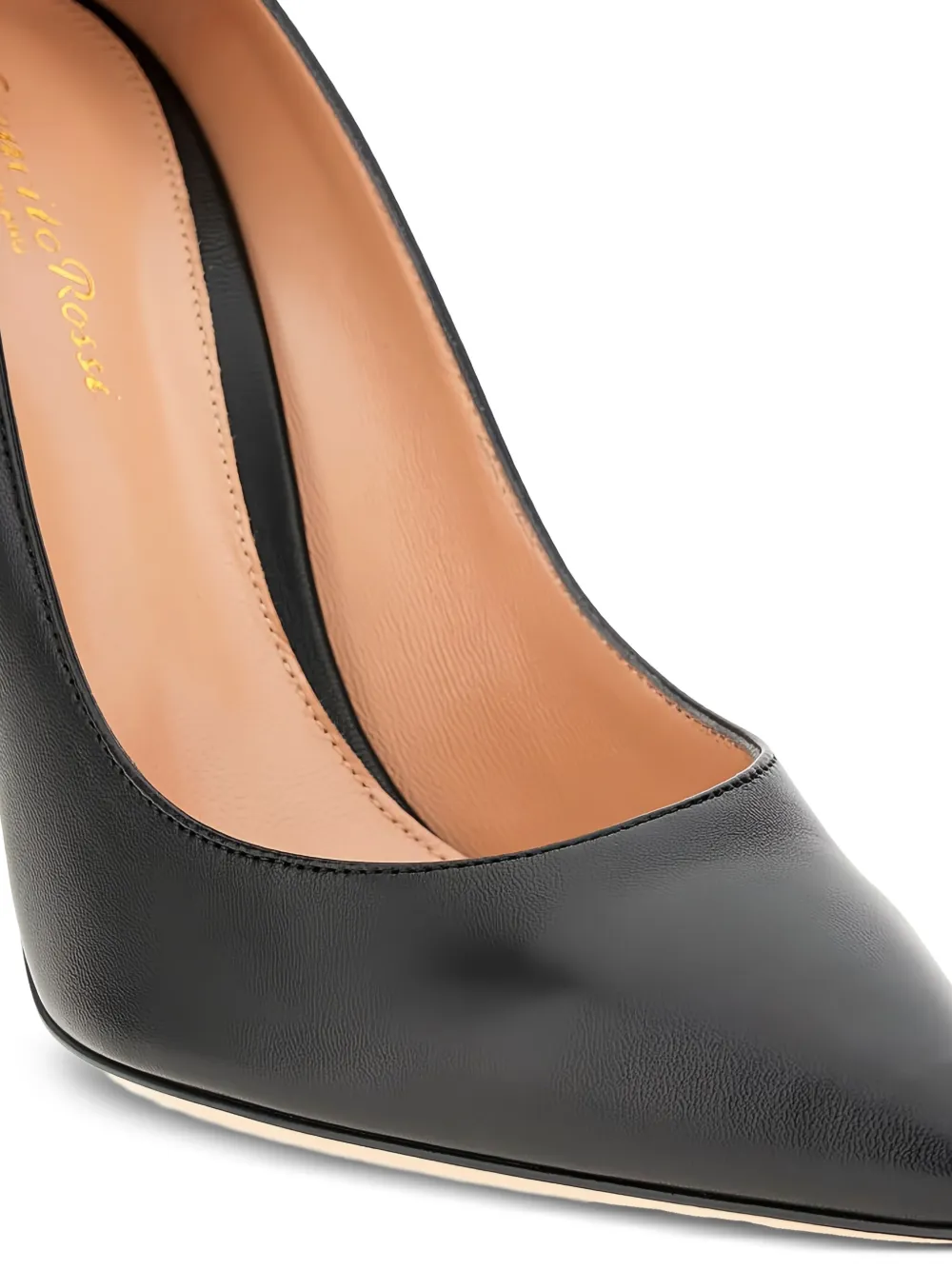 Gianvito Rossi 105 mm pumps met stilettohak en puntige neus Zwart