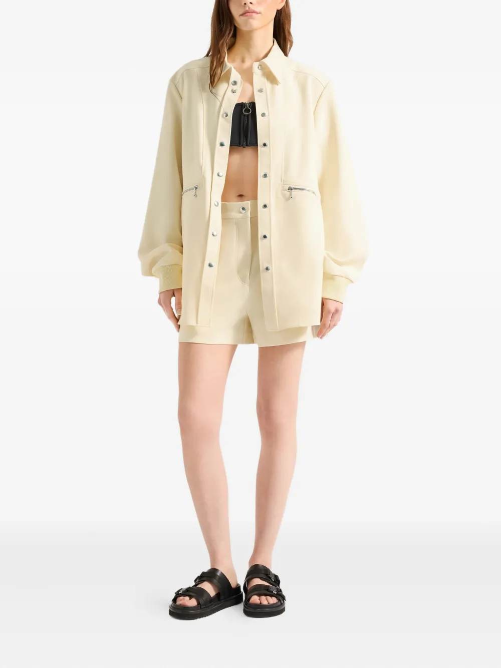 Fusalp Georgie zip-pocket shirt Geel