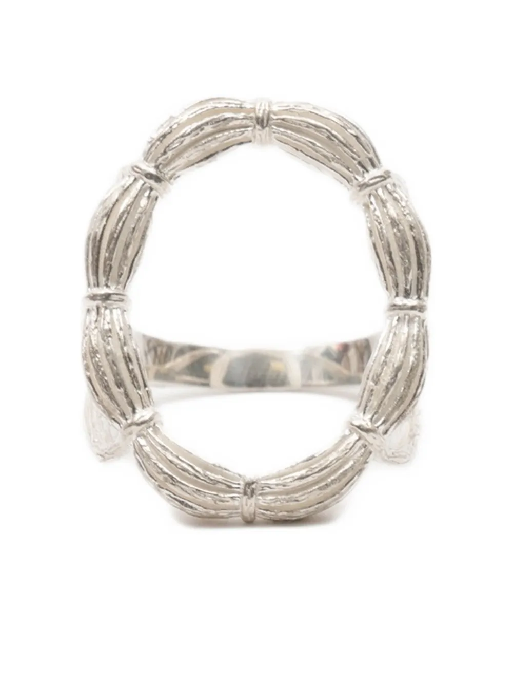 Bleue Burnham Willow woven circular ring | Silver | Image 1