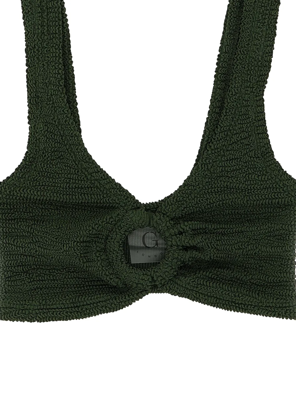 Hunza G Coverage Juno bikini met gedraaid detail Groen