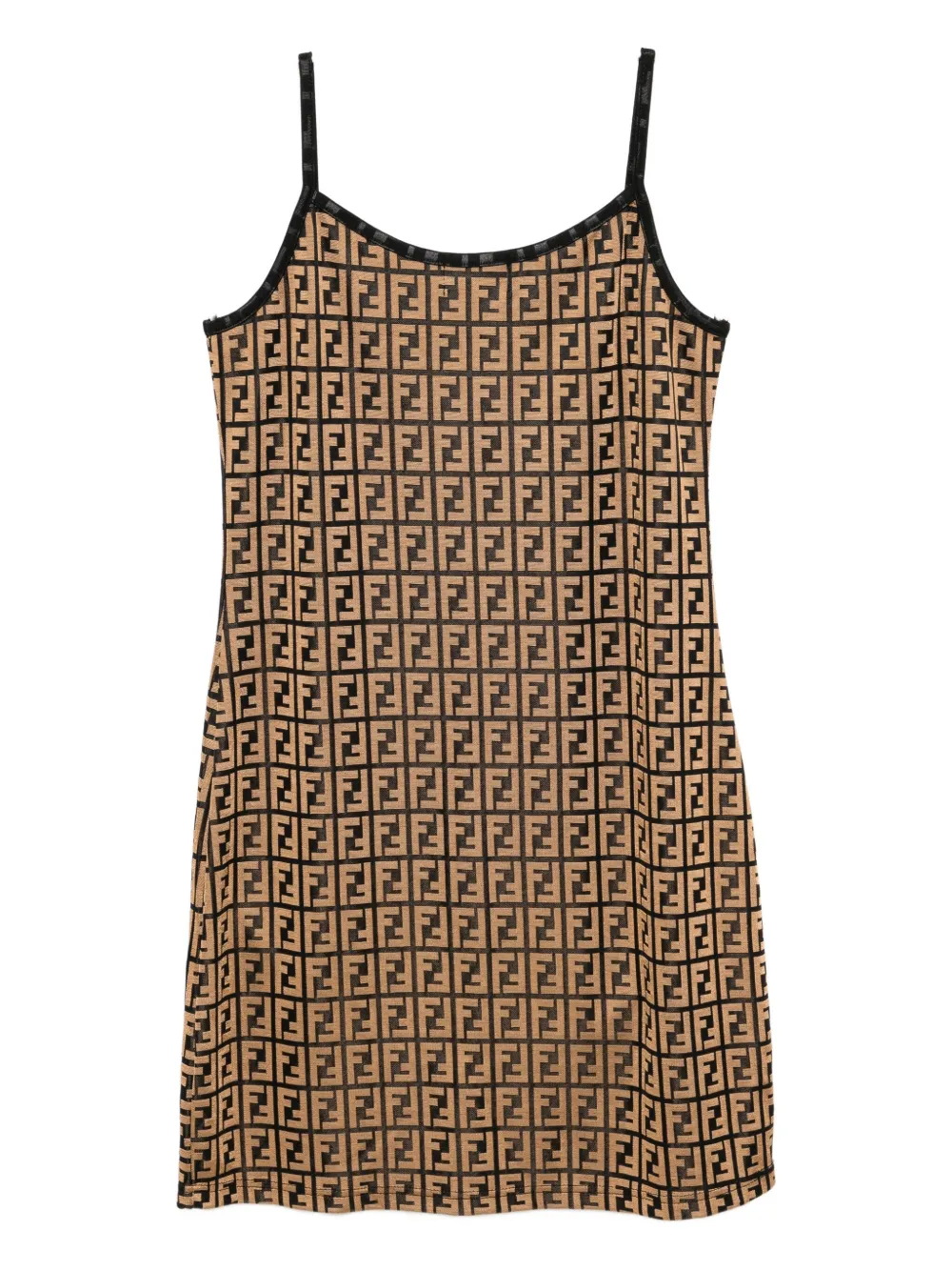 Pre-owned Fendi 1990-2000s Camisole Dress In Brown