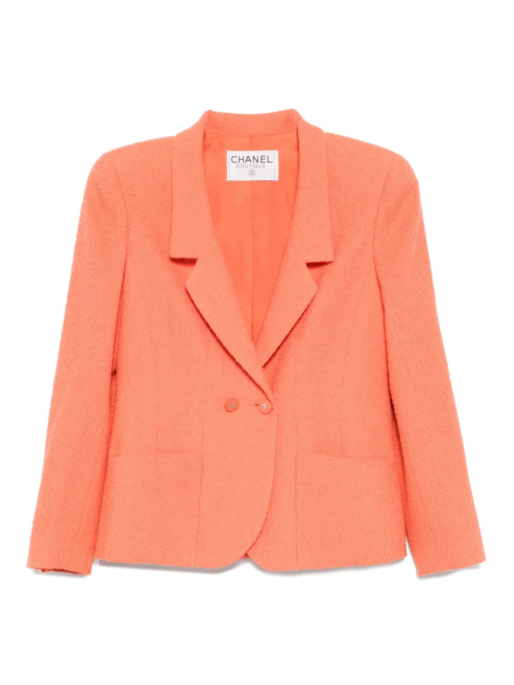 CHANEL Pre-Owned 1990-2000s Double Breasted Jacket | Orange | Image 1
