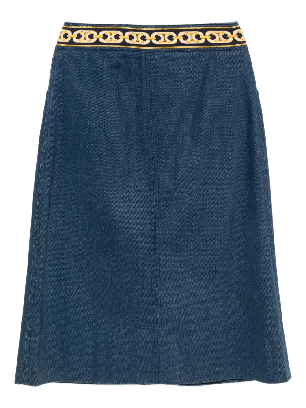 Céline Pre-Owned 1990-2000s denim rok - Blauw