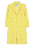 CHANEL Pre-Owned 1997 single-breasted coat - Yellow