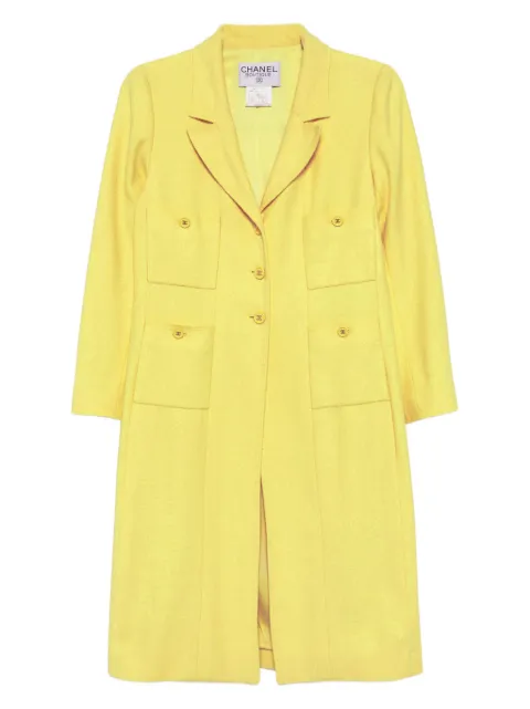 CHANEL Pre-Owned 1997 Single Breasted Jacket Coat
