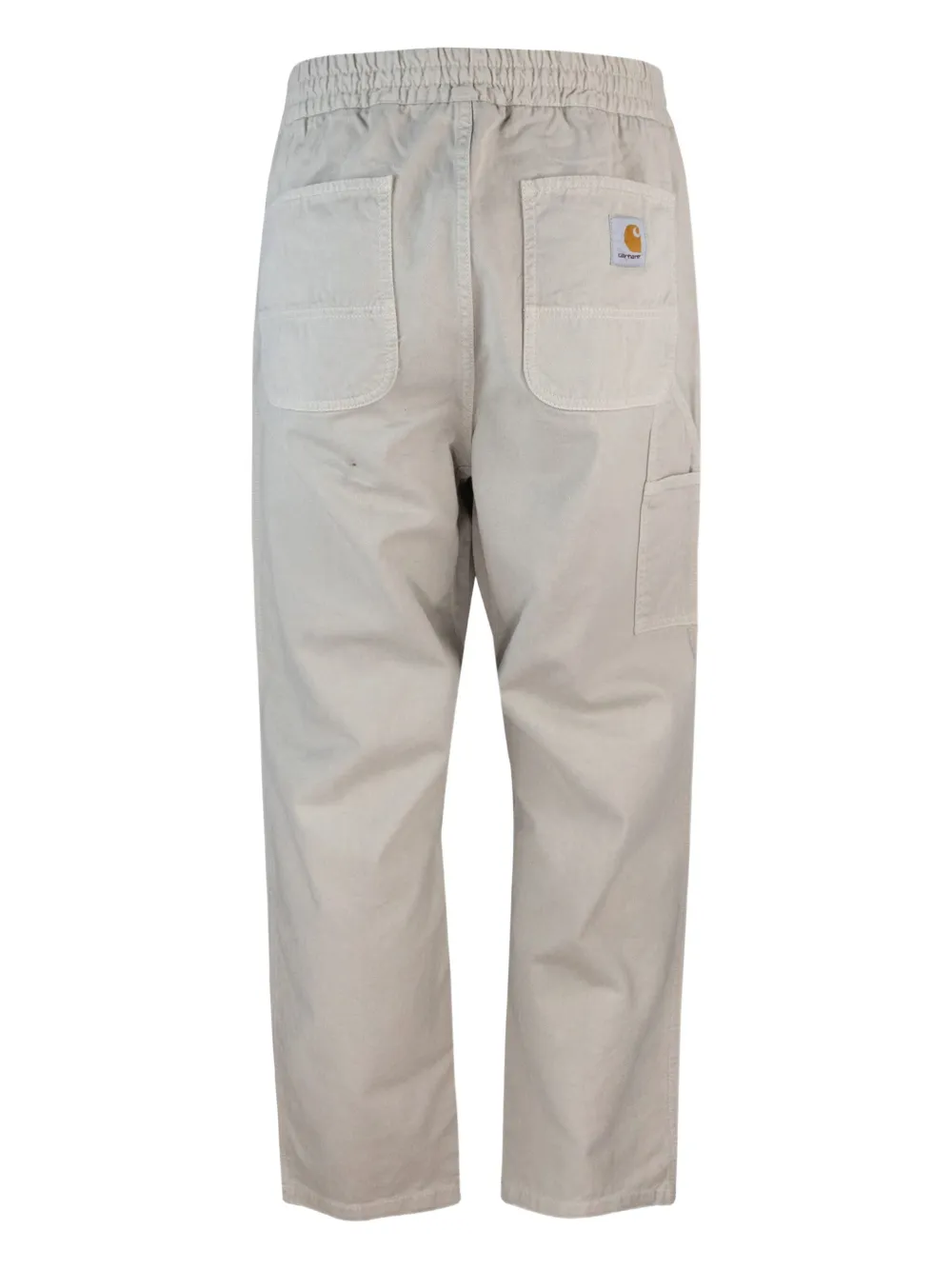 Carhartt WIP Flint elasticated-waist twill trousers Beige