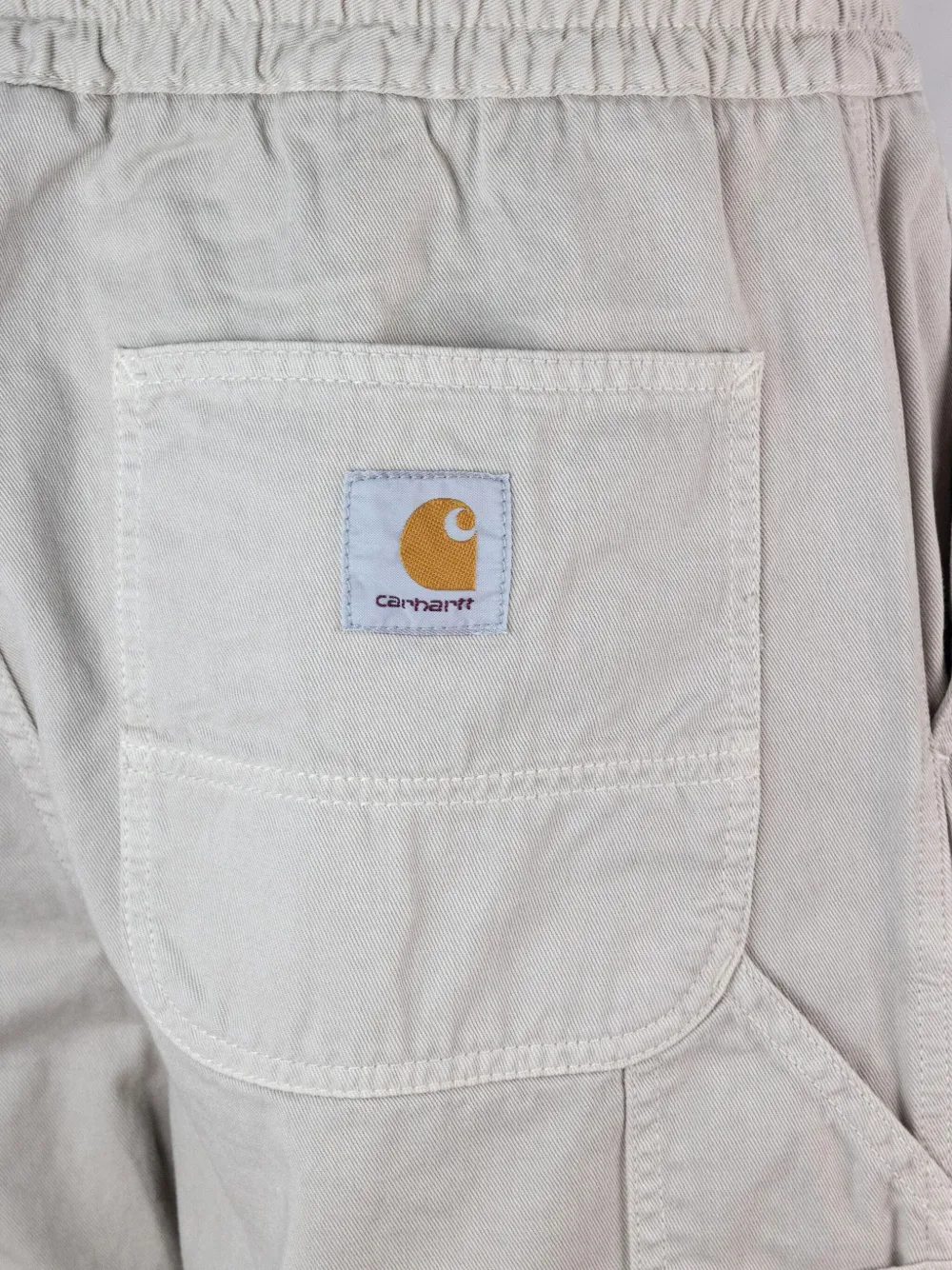 Carhartt WIP Flint elasticated-waist twill trousers Beige